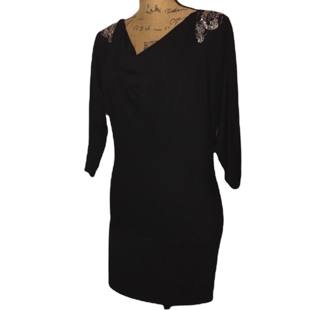 White House Black Market Black Tunic Dress